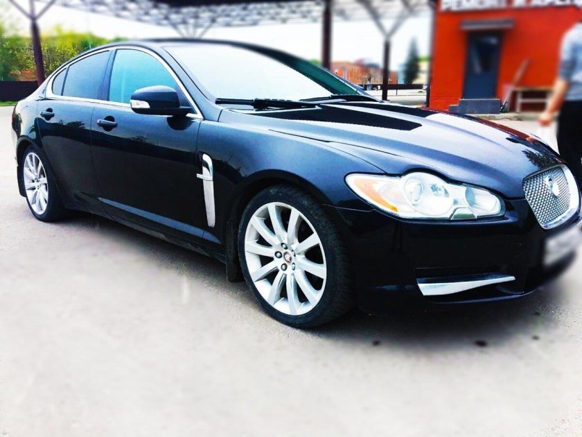 Jaguar xf 2008 черный