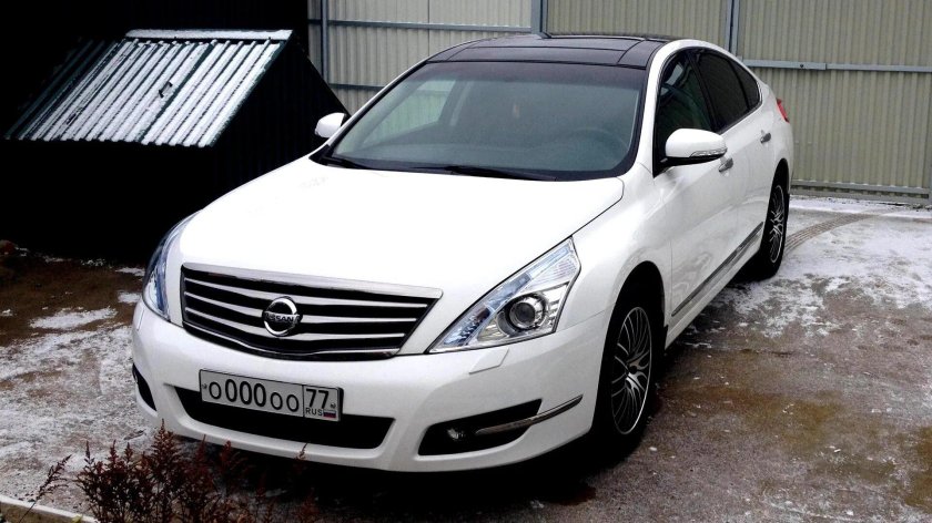 Nissan Teana j32 черная крыша