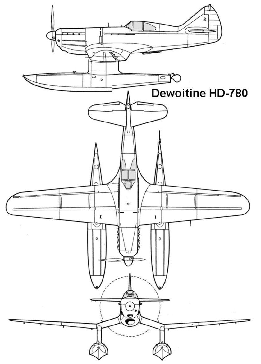 Dewoitine d.520 чертеж