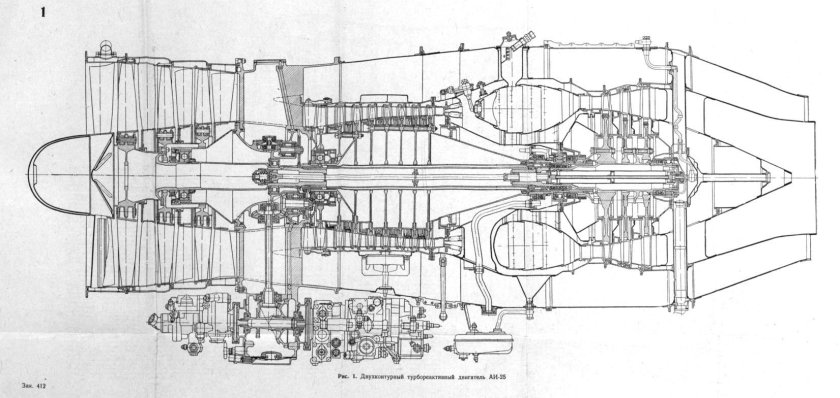 АИ-25 турбореактивный двухконтурный двигатель