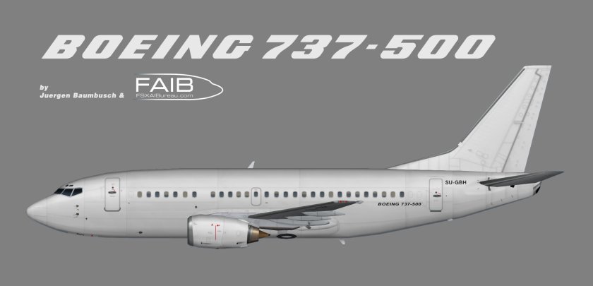 Boeing 737 500 сбоку