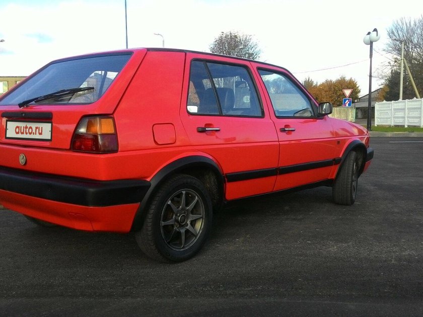 Фольксваген гольф 2 красный