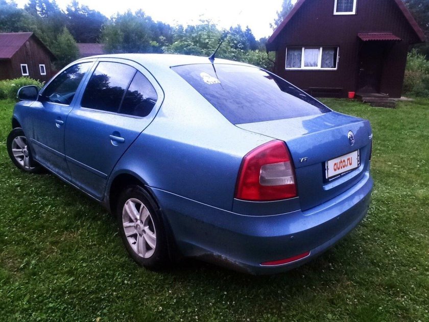 Шкода Октавия 2008 голубой