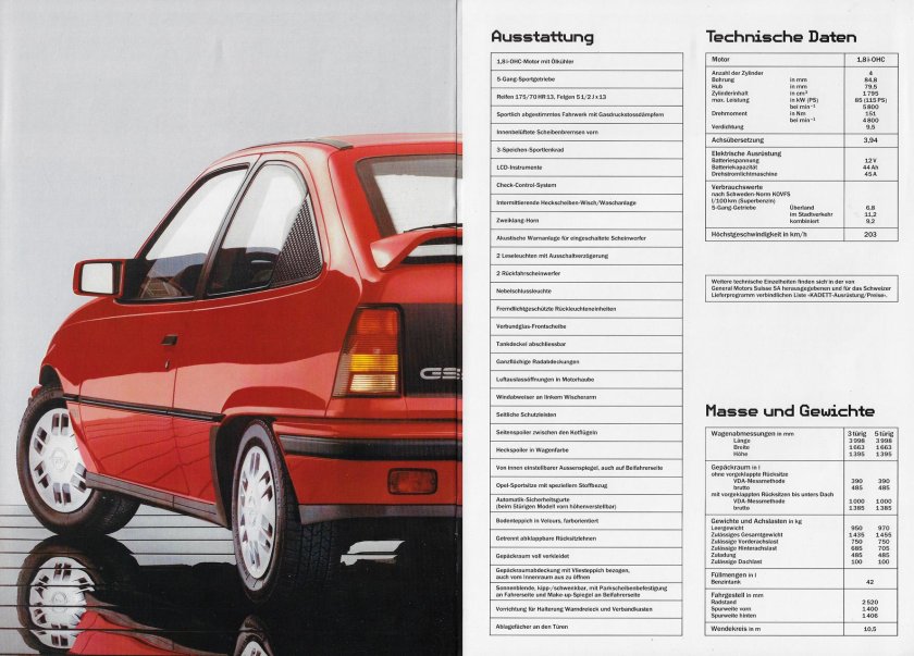 Опель кадет 1991 года