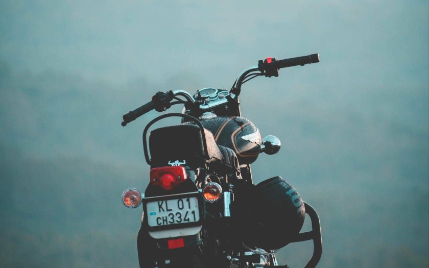 Мотоцикл сзади