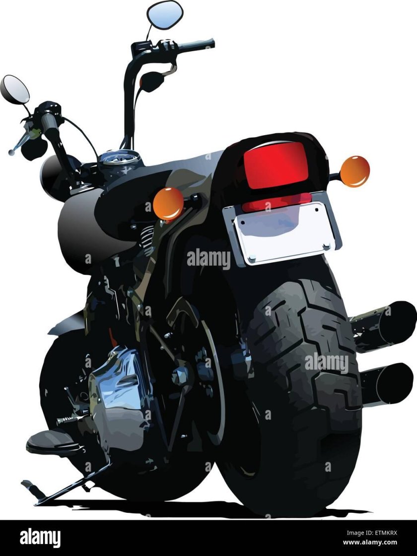 Чоппер вид сзади