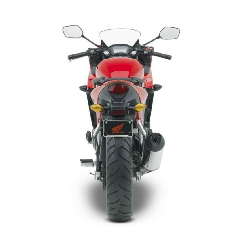 Мотоцикл Хонда сзади