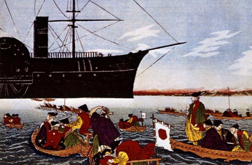 1853 Г. Коммодор Перри в Японии