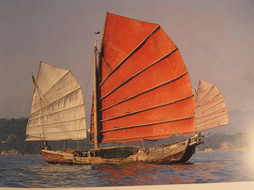 Китайский парусник Джонка