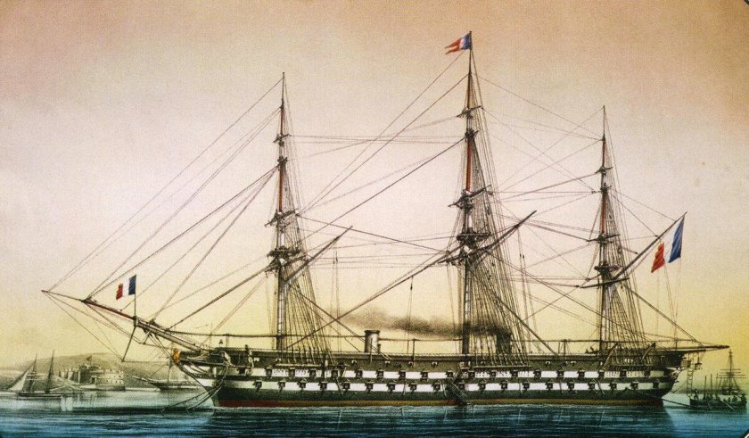 Наполеон 1850 паровой линейный корабль