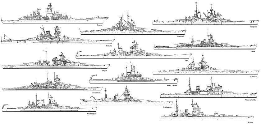 Линкоры второй мировой войны чертежи
