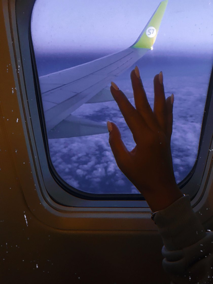 Вид с окна самолета