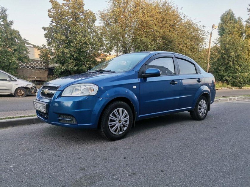 Шевроле авео седан синий 2007