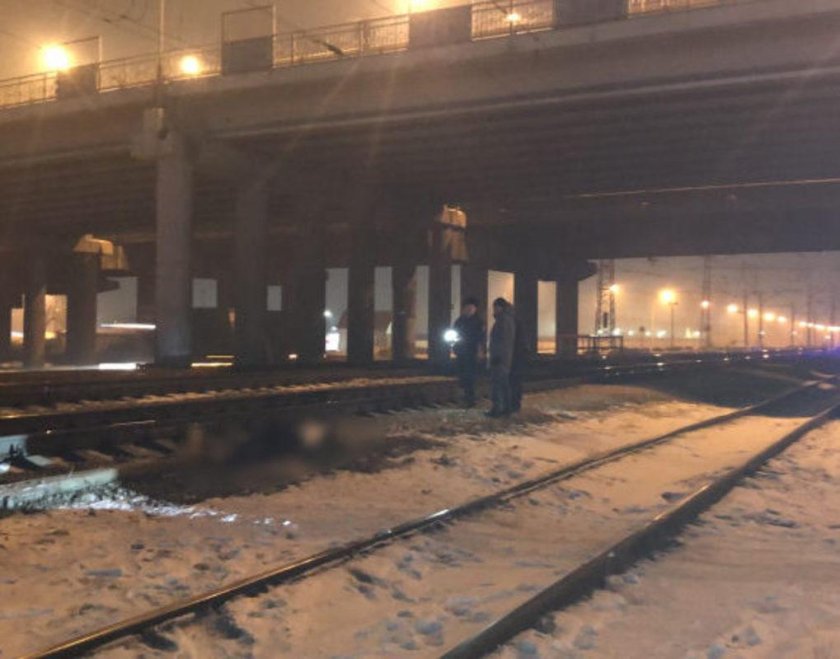 Поезд под мостом