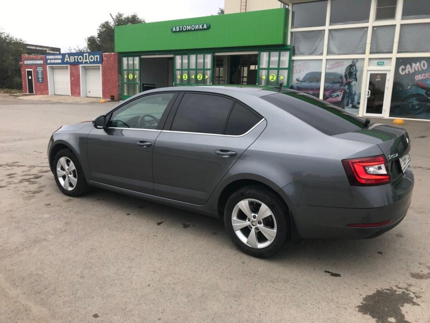 Skoda Octavia a7 серая