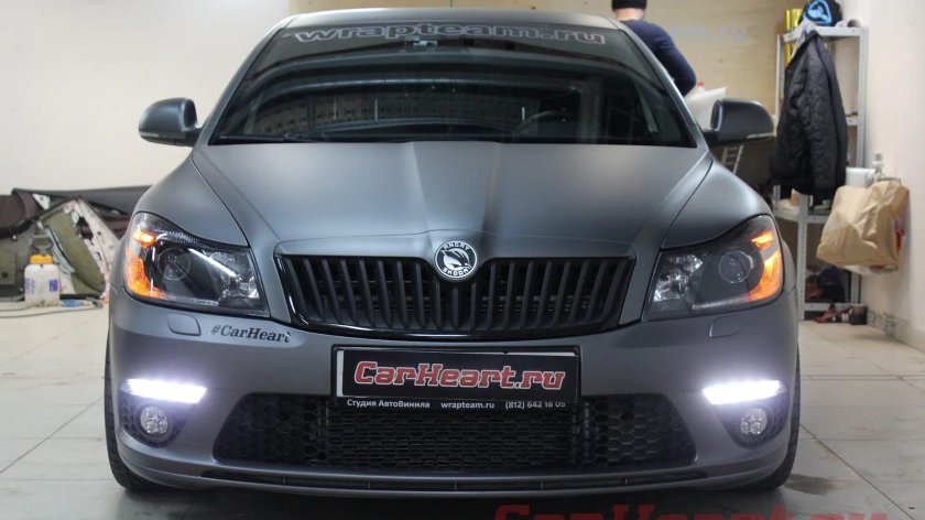 Шкода Октавия а5 в матовой пленке