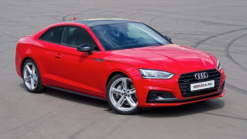 Audi a5 Coupe красная