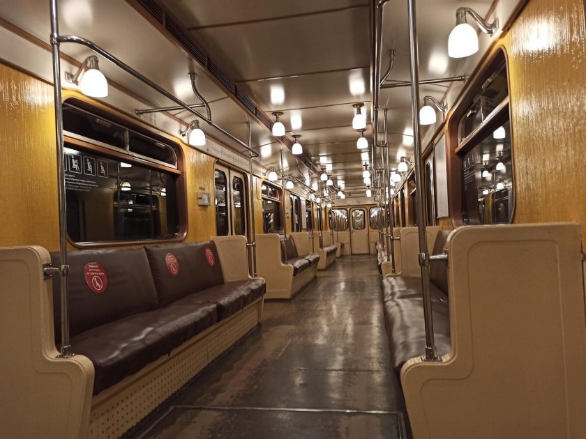 Ретропоезд Сокольники метро