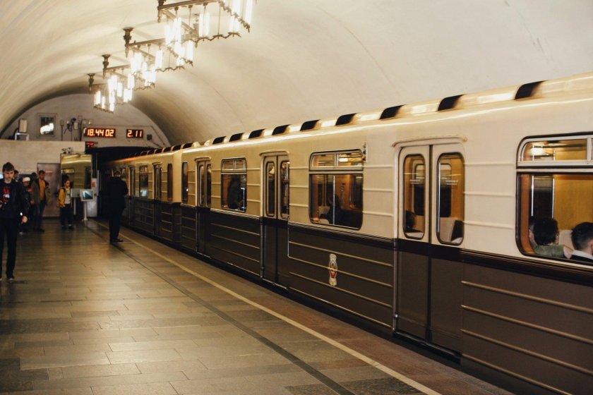 Ретропоезд Сокольники метро