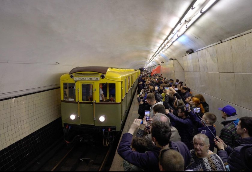 Метровагон ретро поезд Сокольники