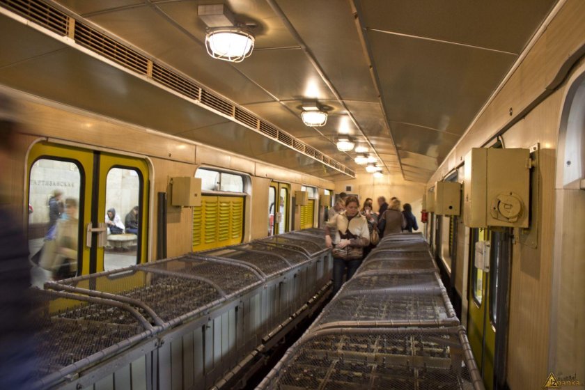 Ретропоезд Сокольники вагон метро