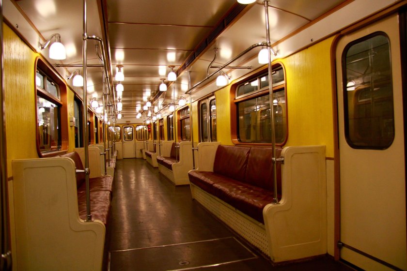 Ретропоезд Сокольники вагон метро
