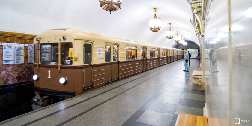 Метровагон ретропоезд Сокольники