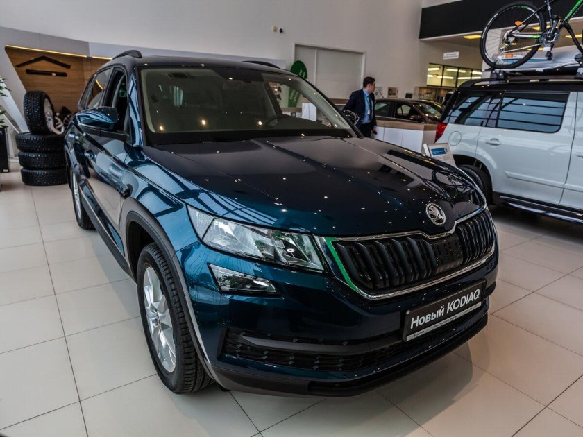 Шкода Кодиак синий