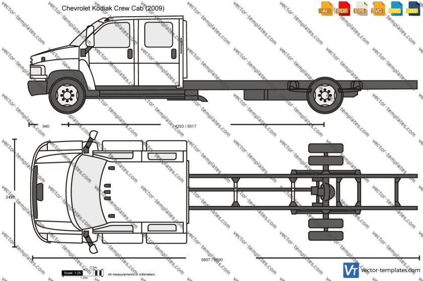Chevrolet Kodiak c70 1981 чертеж