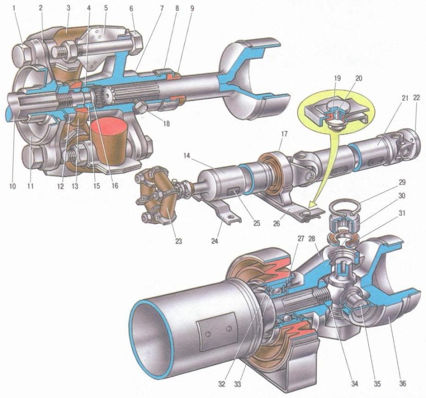 Эластичная муфта карданной передачи ВАЗ-2107