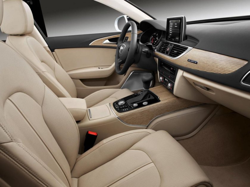 Ауди а6 бежевый салон