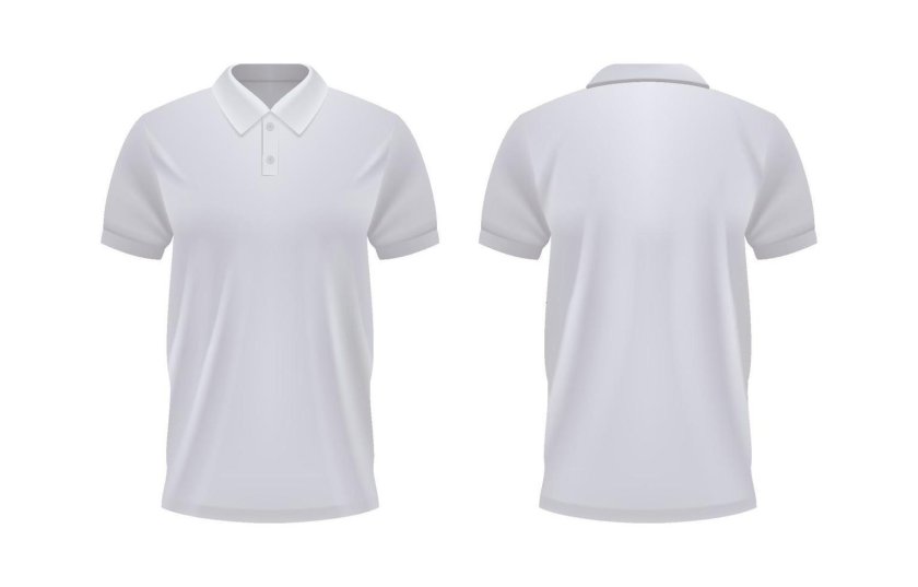 White Polo Front and back