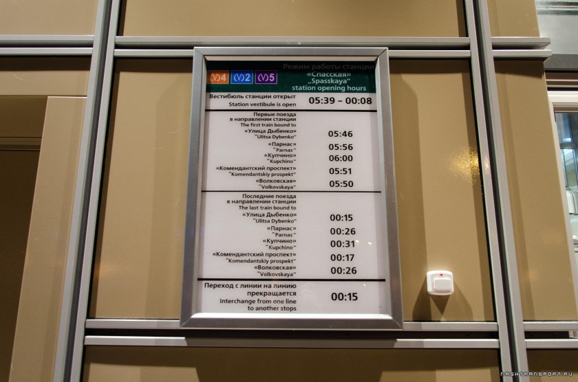 График метро СПБ
