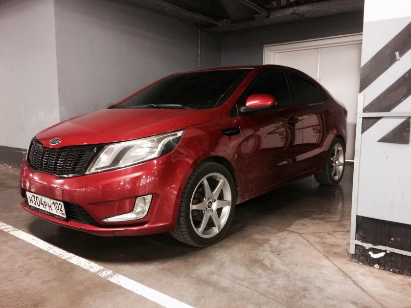 Kia Rio r17 красная