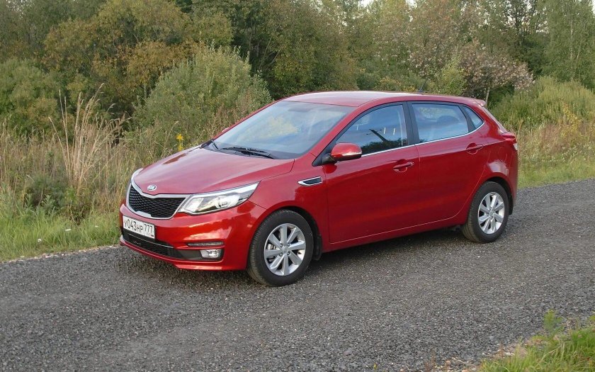 Киа Рио 3 хэтчбек красный