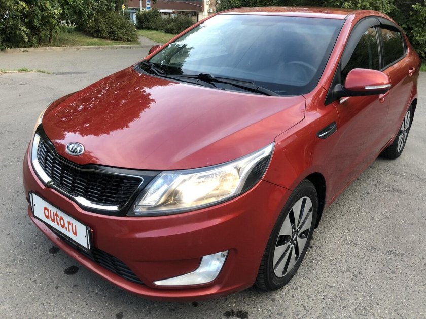 Киа рио седан 2012 красная