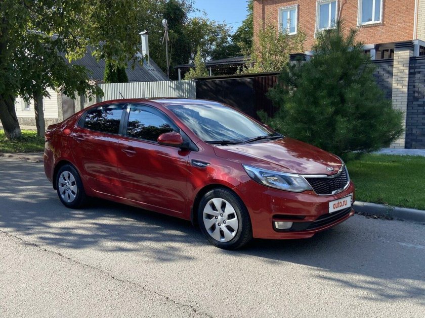 Киа рио седан 2016 красная
