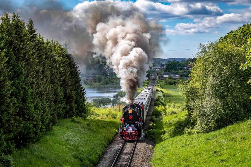 Ретропоезд Рускеала