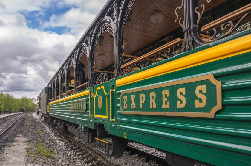 Рускеальский экспресс открытый вагон