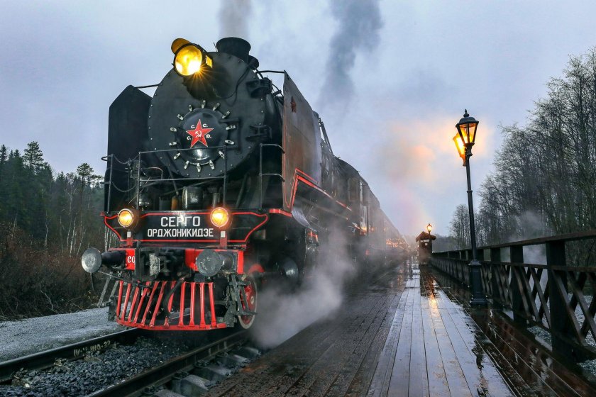 Ретропоезд Рускеала