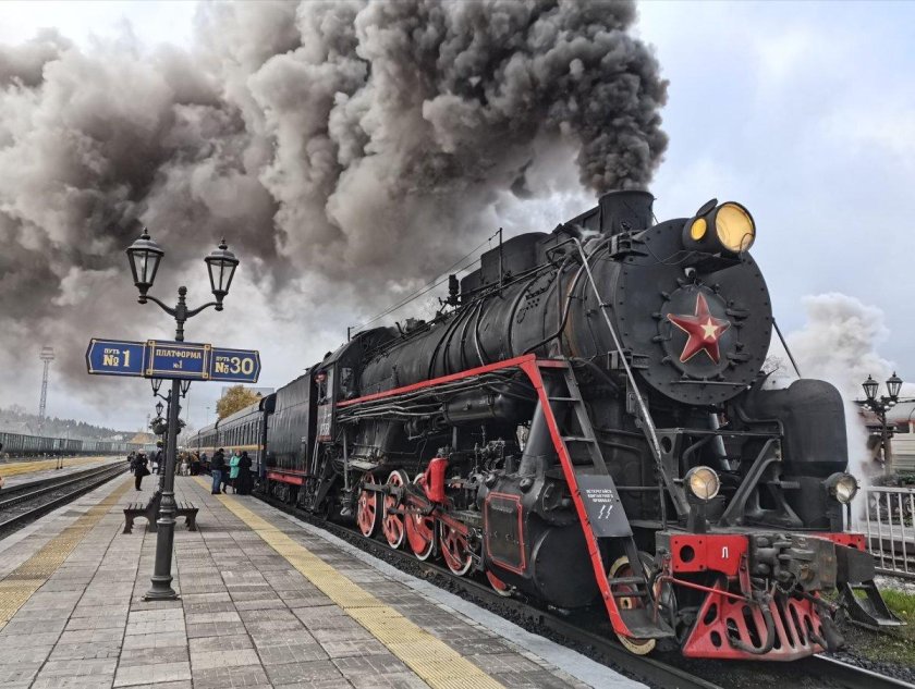 Ретро поезд Сортавала Рускеала