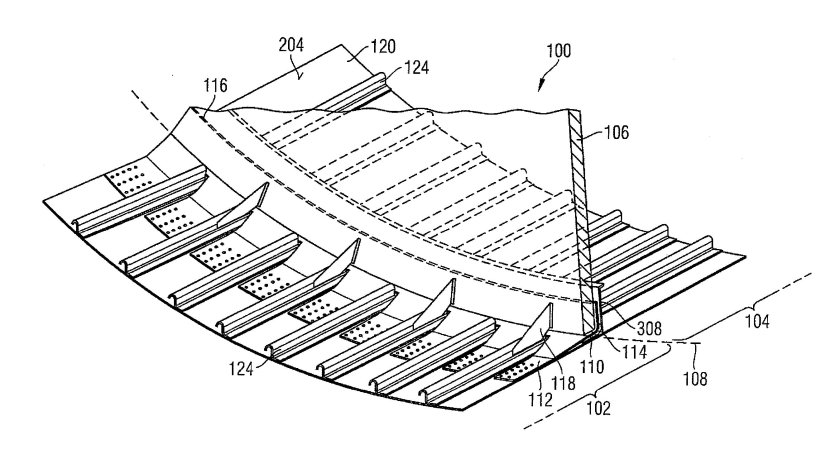 Стрингер крыла самолета