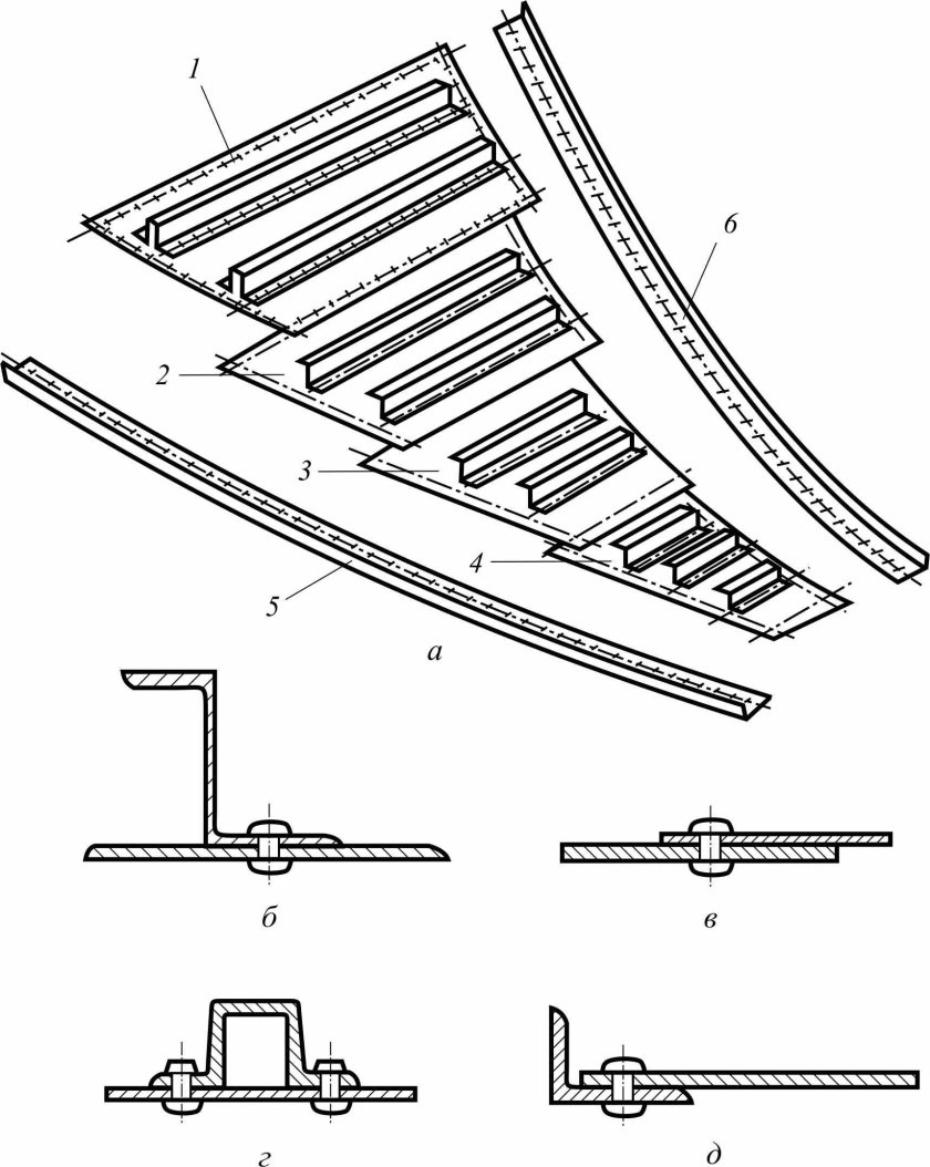 Балочно стрингерный фюзеляж