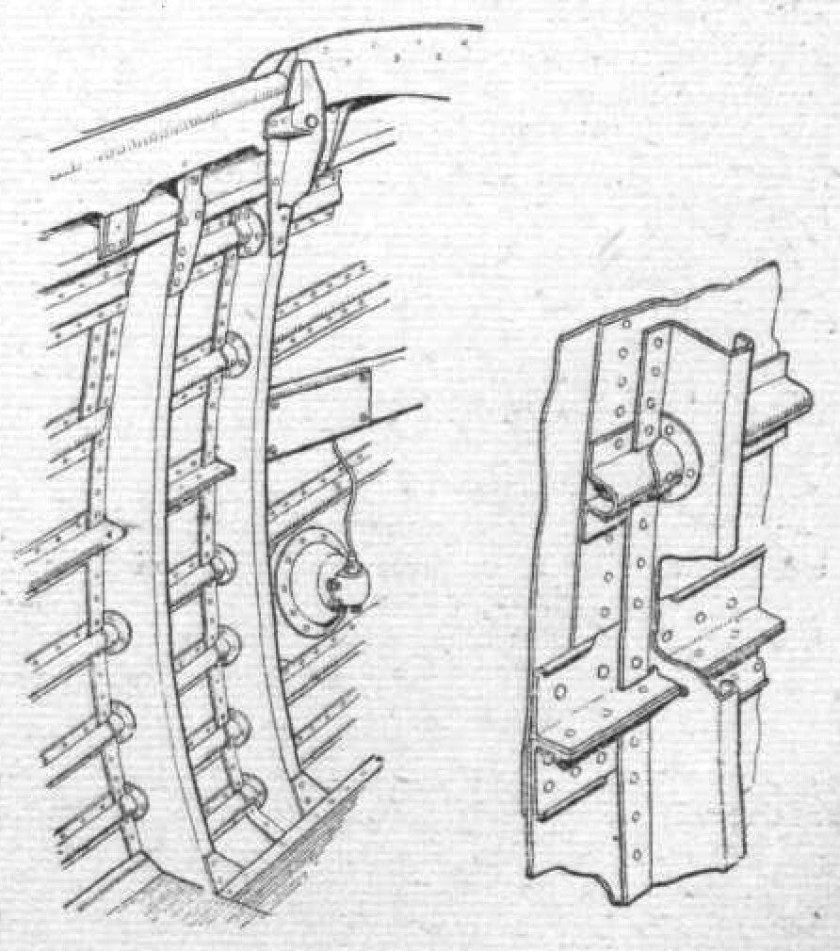 Стрингеры и шпангоуты