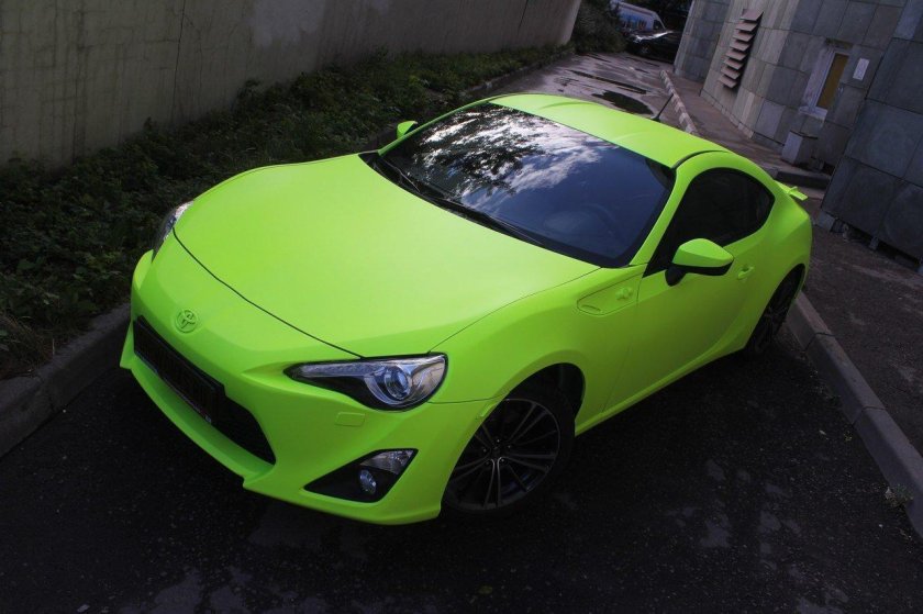 Toyota gt 86 салатовая