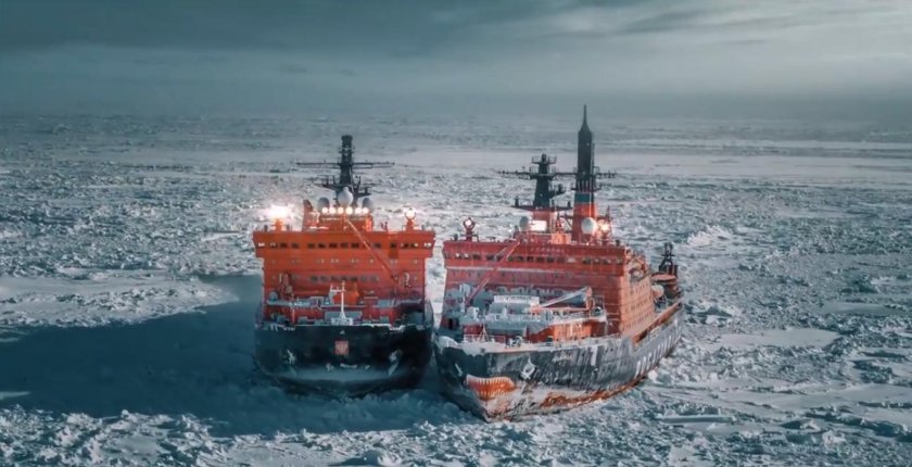 50 Лет Победы атомный ледокол