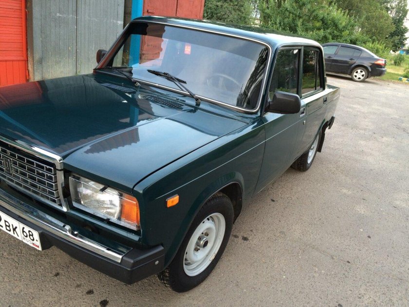 Лада 2107 зеленая