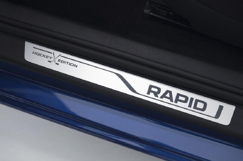 Накладки на пороги Skoda Rapid