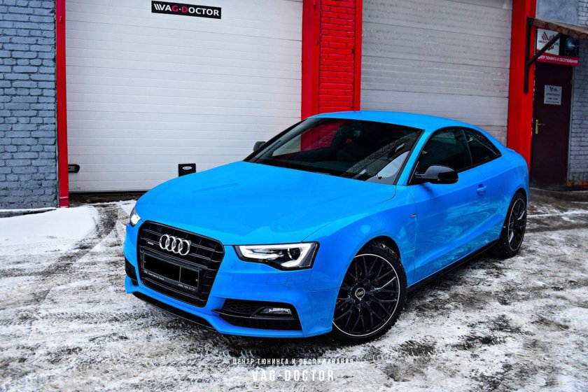 Ауди а5 купе синяя