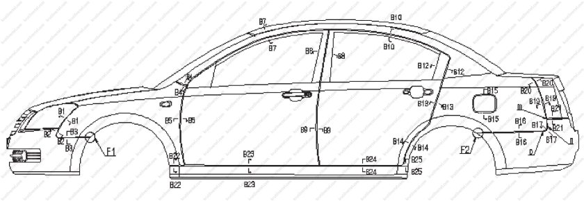 Размер двери чери Фора